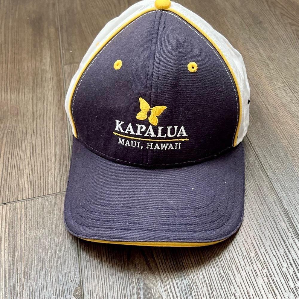 Kapalua Maui Hawaii Blue and White Cap - Picture 9 of 9